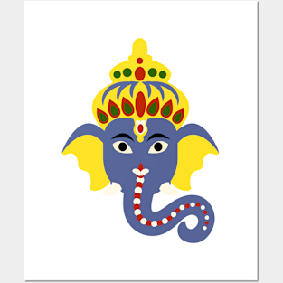 ganesha deity Posters and Art